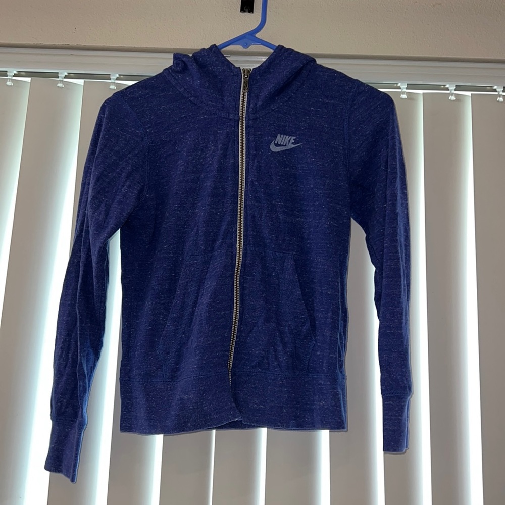 Nike girls/kids zip up hoodie Large